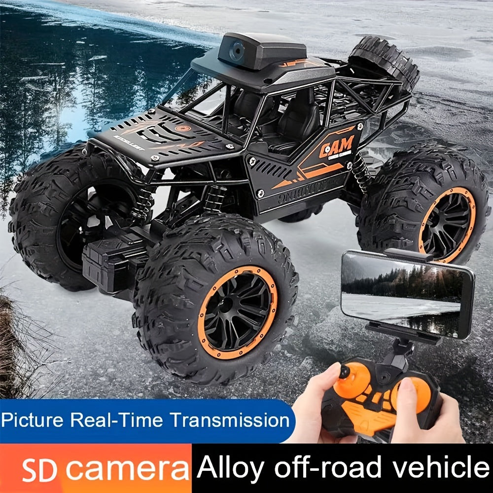 Coche RC inalámbrico con cámara 720P, control remoto WiFi con detección de gravedad para niños de 6+