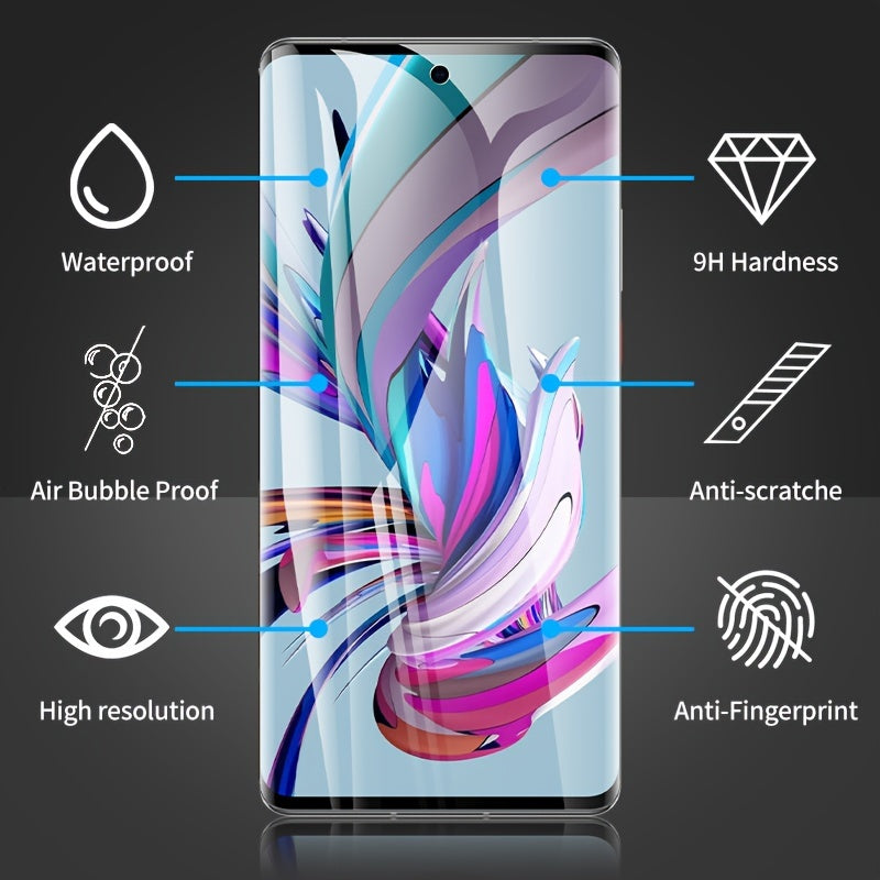 2-Pack Anti-Peep Water-Repellent Screen Protectors for Samsung Galaxy S and Note Series