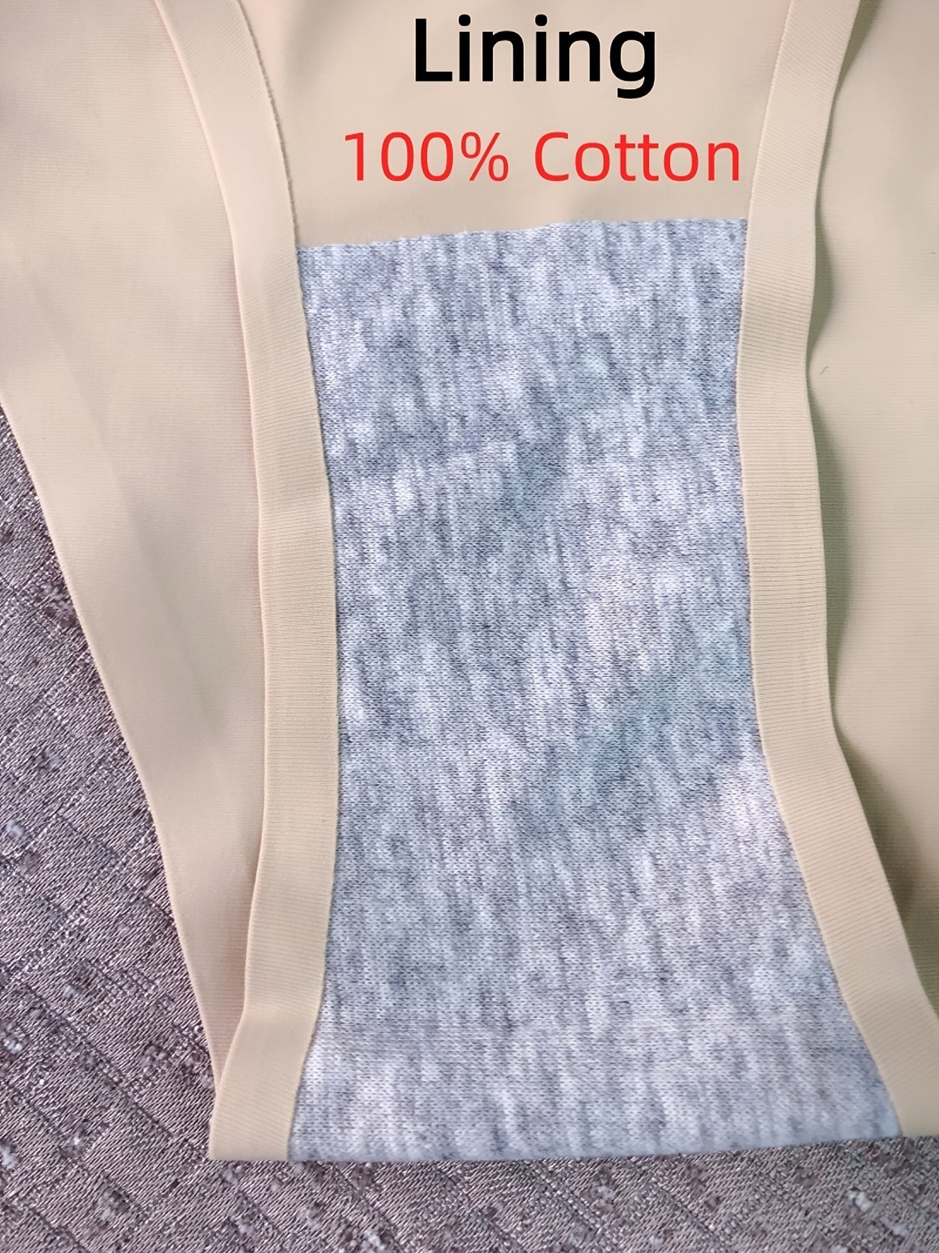 Women Seamless Thong Panties 6-Pack Breathable Nylon Comfortable Underwear