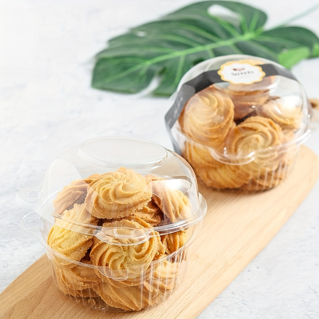 Clear Plastic Cupcake Boxes with Lids 20/40pcs Set for Muffins Pastries Sandwiches