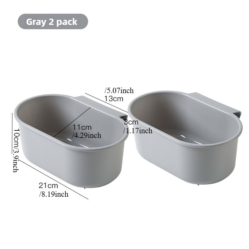 Synthetic Resin Sink Drain Rack Kit for Kitchen Organization and Pool Supplies