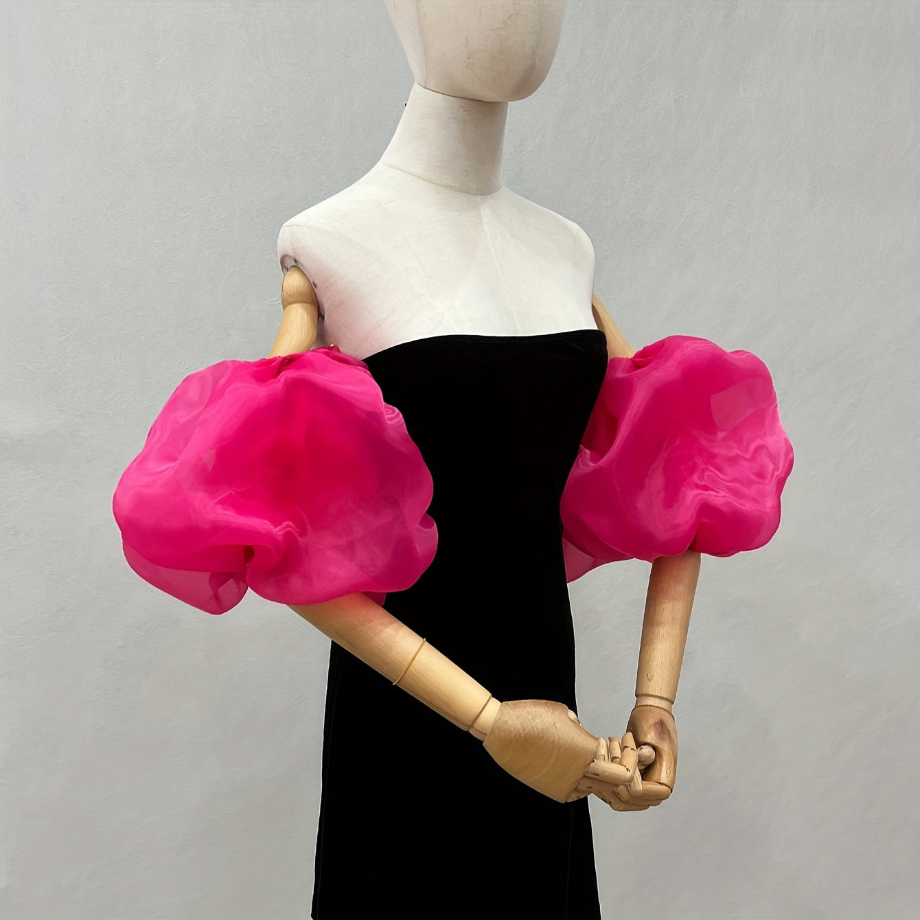 Luxurious Puffy Cloud Sleeves Bridesmaid Accessories for Weddings Polyester Hand Wash