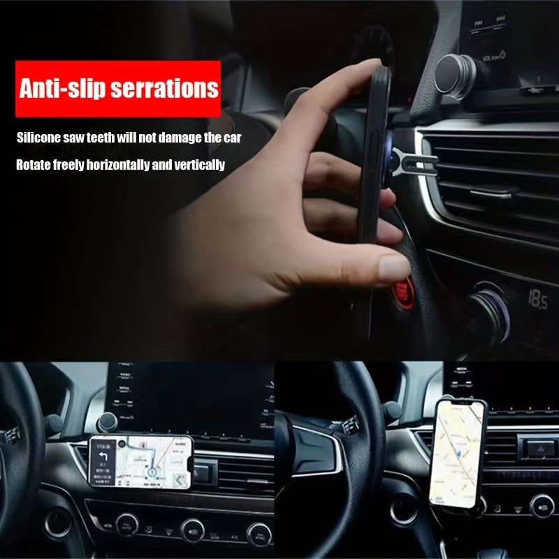 Car Phone Holder Aluminum Alloy Air Vent Mount Universal Car Navigation Stand