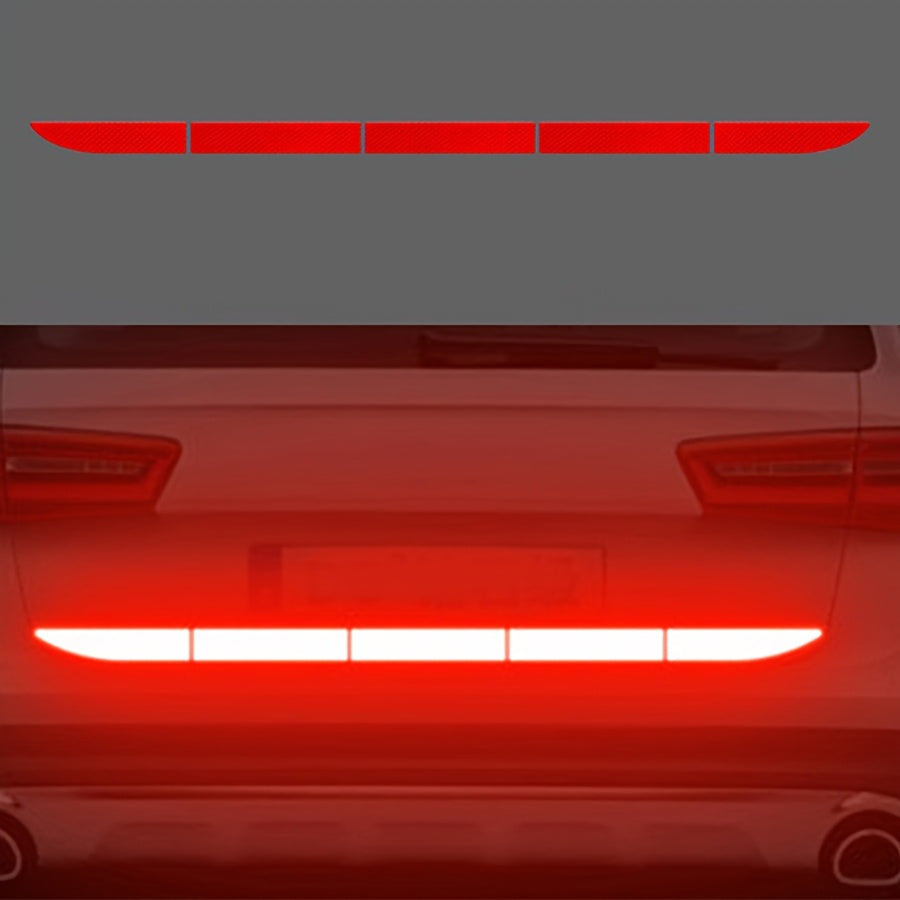 Car Reflective Sticker for Trunk and Tailgate, Anti-Collision Warning Strip