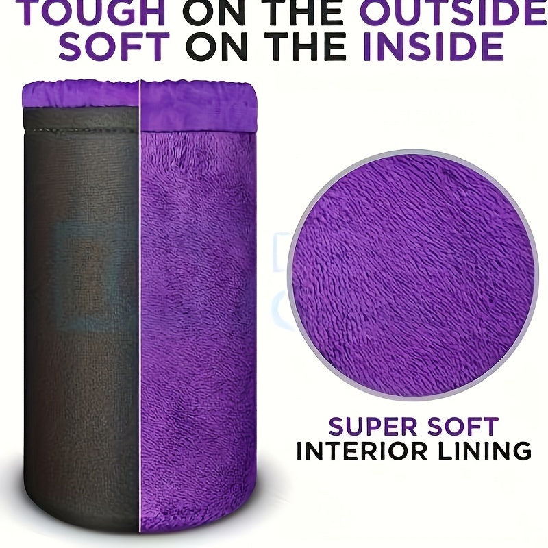 Suv o'tkazmaydigan kamera linza sumkalarining to'plami, katta SLR linza trubkasi va nubuk saqlash choʻntagi bilan. Mustahkam sintetik matodan tayyorlangan, bu portativ linza qutisi fotografiya aksessuarlarini oson tashish uchun sumka bilan ta'minlangan.