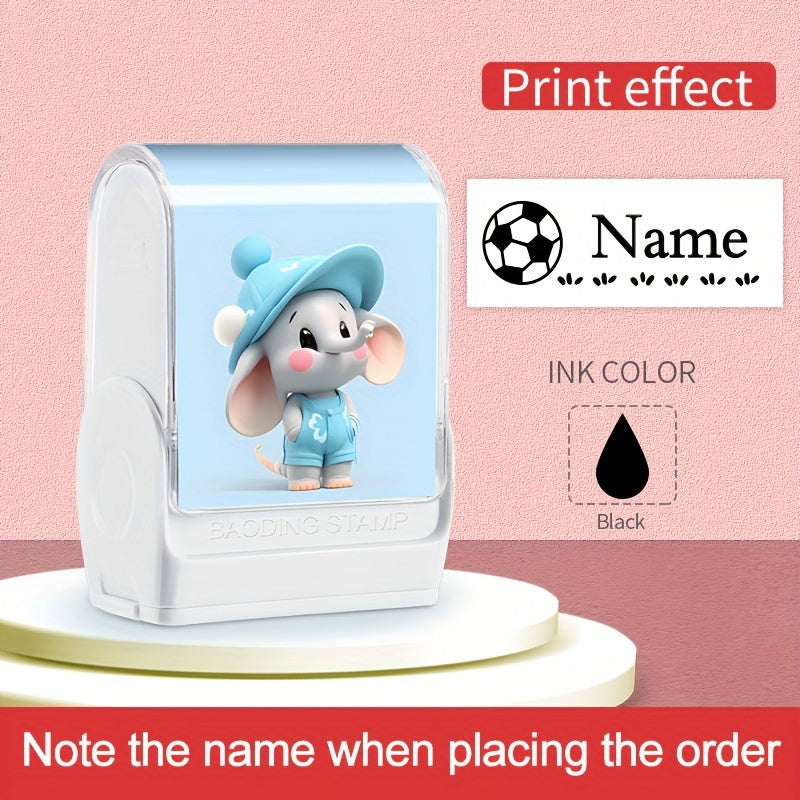 Maktab va faoliyatlar uchun Moviy PVC fil hayvon nomi shtampasi