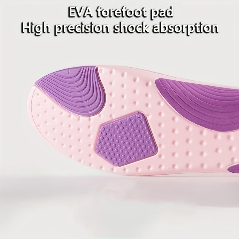 Unisex EVA arka qo‘llab-quvvatlovchi orqa oyoq insoli nafas oladigan, teri so‘ruvchi, pushti va binafsha