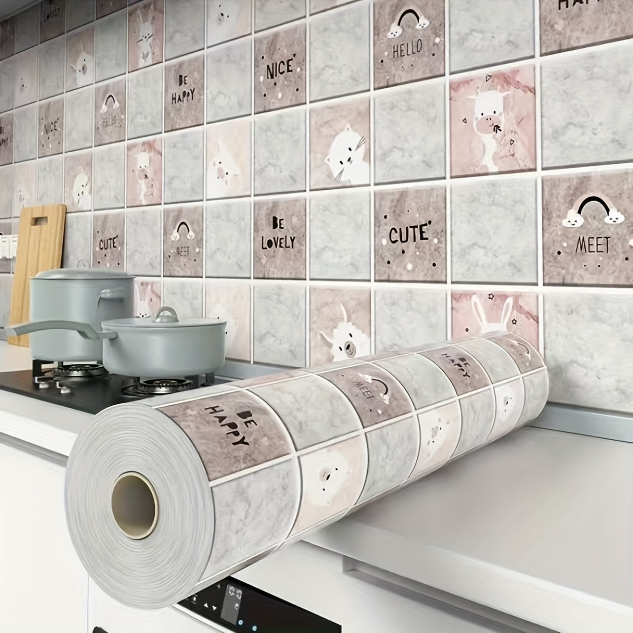 Waterproof Marble Self-Adhesive Wallpaper for Furniture Renovation DIY Decor