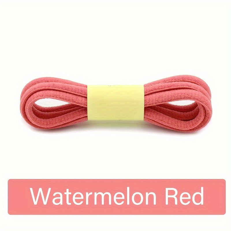 Unisex Polyester Canvas Shoe Laces for Casual and Sports Shoes, Rainbow