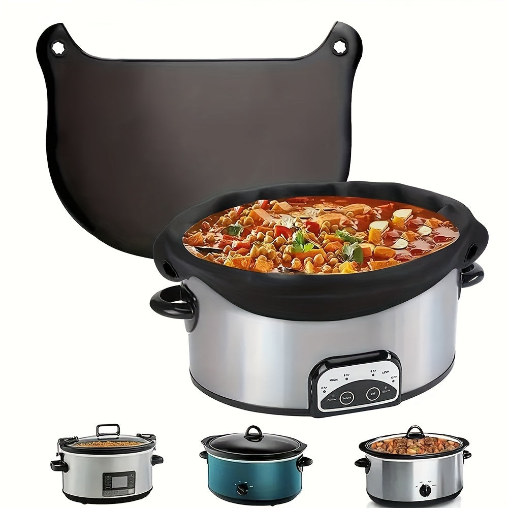Silicone Slow Cooker Liner Reusable 6-8 Quart Leakproof Dishwasher Safe for Oval and Round Crock Pots