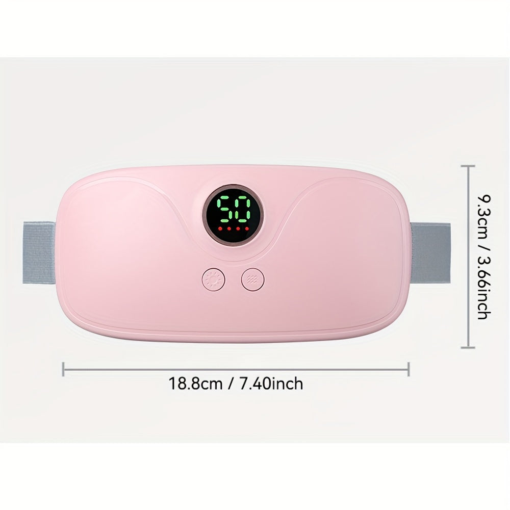 Cinturilla de calefacción recargable para la cintura con ajustes de temperatura y modos de vibración