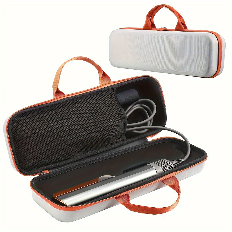 Nylon Travel Case for Straighteners Shockproof Dustproof with Mesh Pockets Handle Zipper