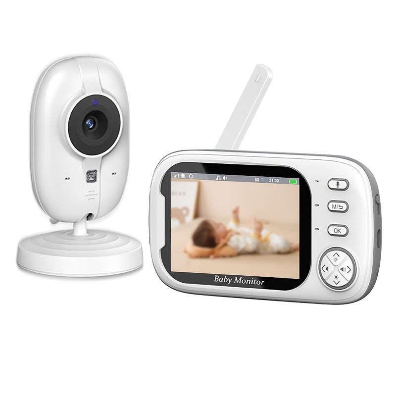 Cámara de seguridad HD 720P para interiores con visión nocturna, audio bidireccional y panorámica/inclinación