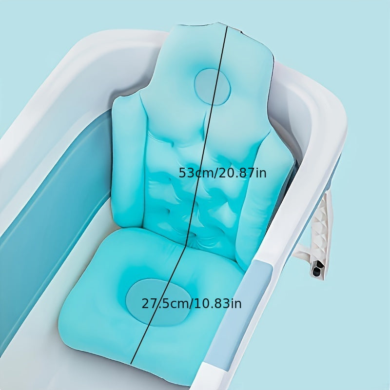 Full Body Waterproof Bath Pillow for Support in Pink or Blue