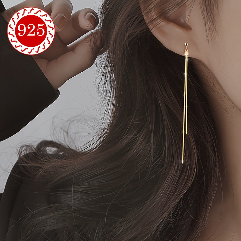 Sterling Silver Tassel Earrings for Women Hypoallergenic Stylish Jewelry for Weddings and Gifting
