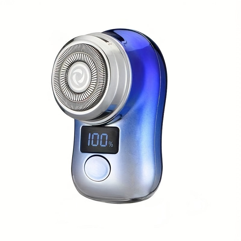 Мужская электробритва портативная USB-заряжаемая с цифровым дисплеем для путешествий