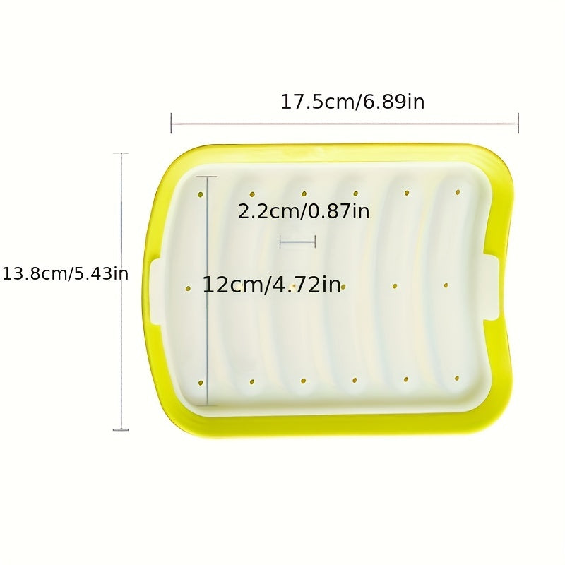 Silicone Sausage Maker with 6 Cavities Non-Stick Dishwasher Safe Kitchen Tool