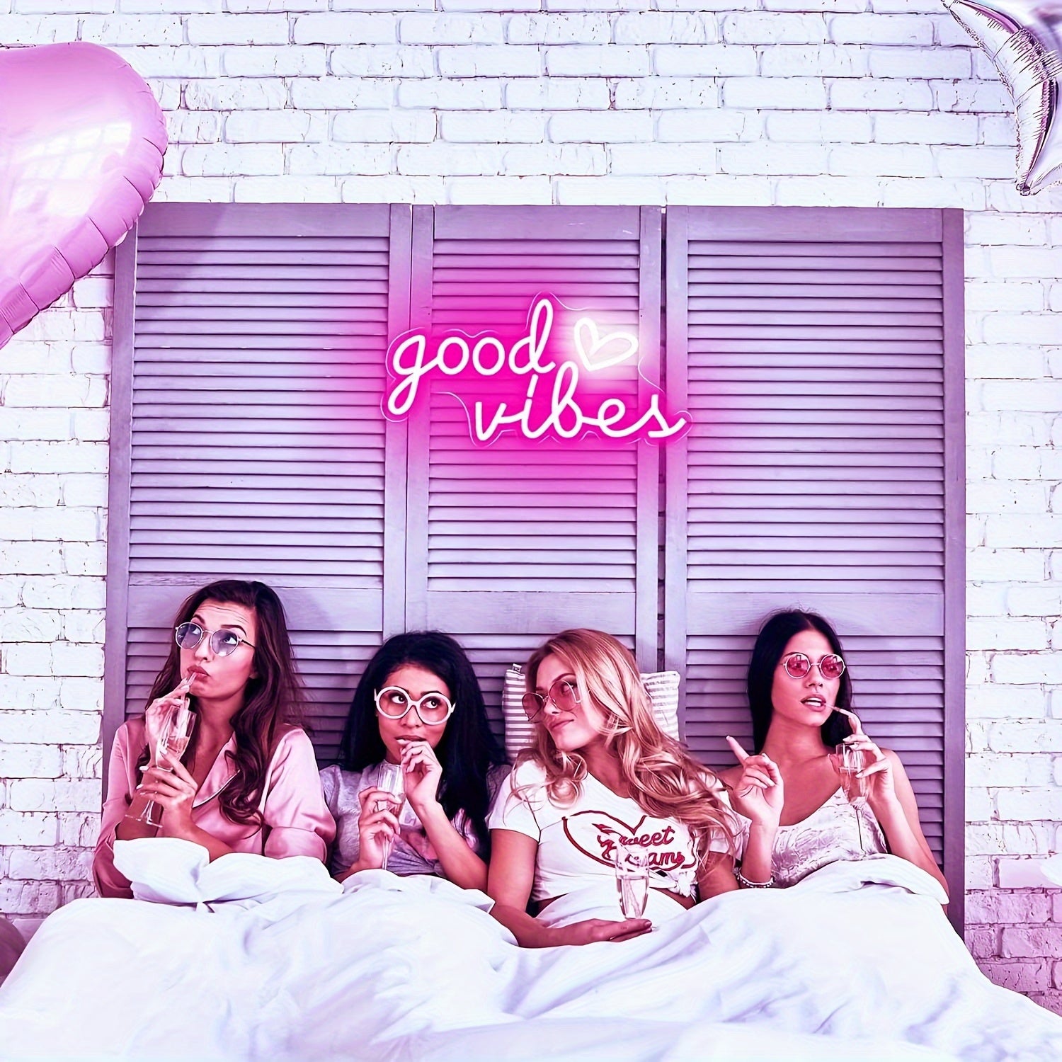 Neon Sign with Warm Yellow and Pink LED Lights 39.88cm x 20.07cm USB Powered Adjustable Brightness for Parties Weddings Clubs Bars Game Rooms Cafes