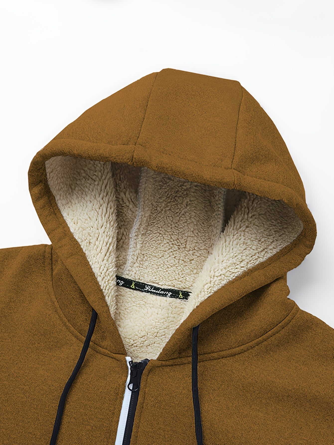 Men's Plus Size Padded Hooded Jacket for Winter Casual Warm Coat with Zipper and Pockets