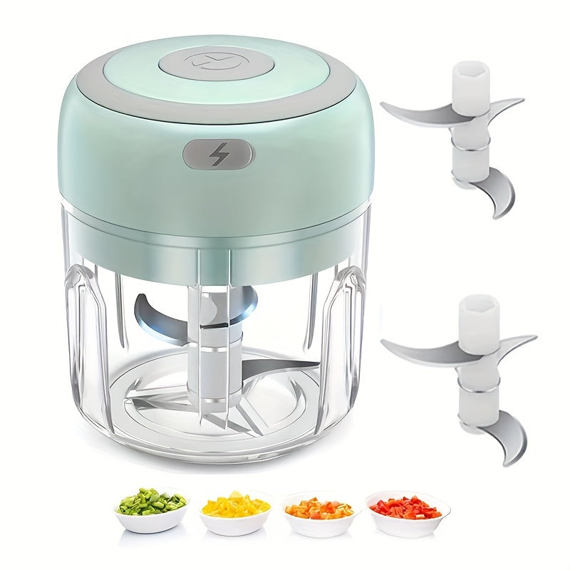 Portable Electric Mini Garlic Chopper 100/250ML Rechargeable Handy Food Chopper