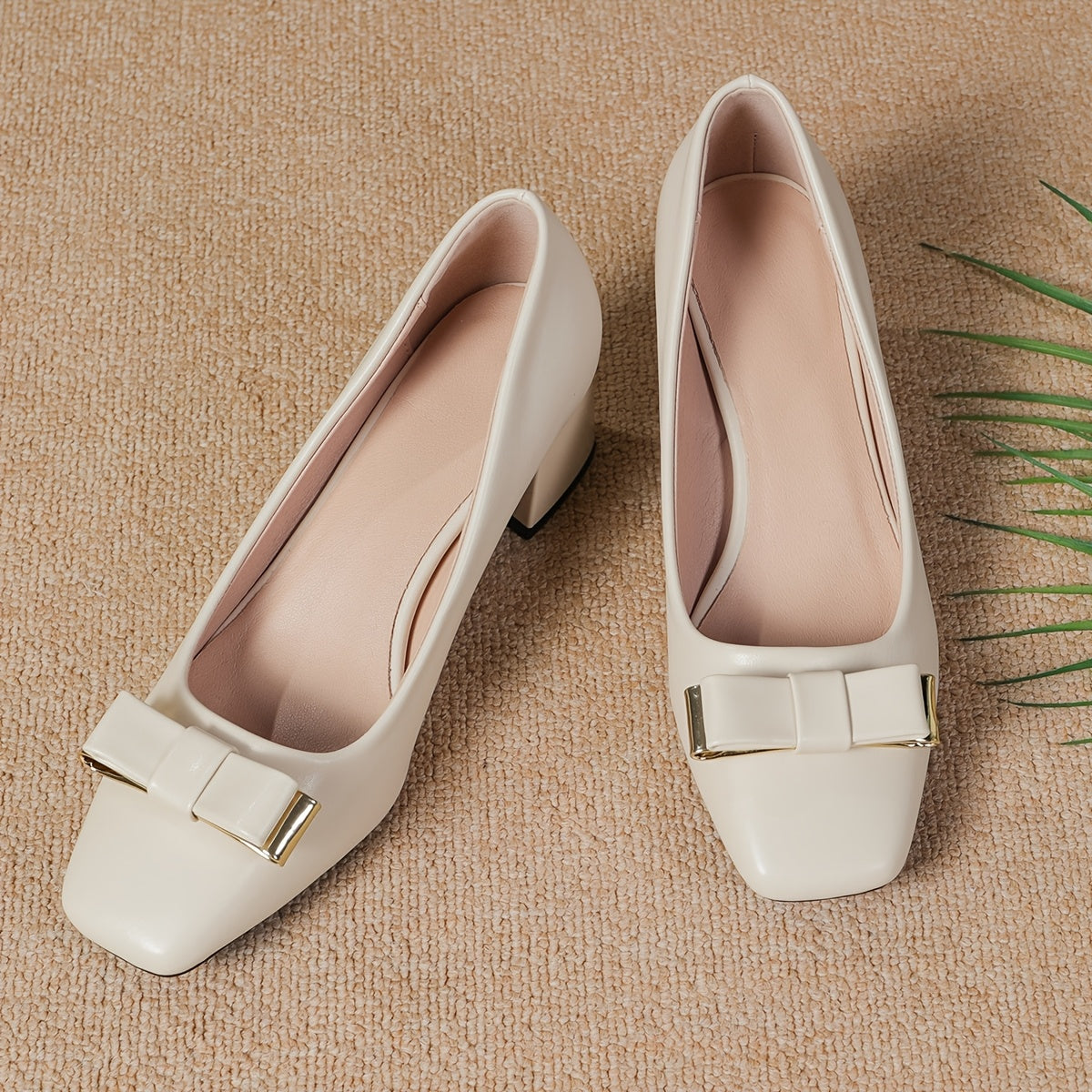 Women's Comfortable Square Toe Shoes for Office and Casual Wear