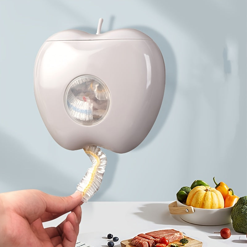 Kitchen Cling Film Dispenser with Cutter and Apple Shape for Foil and Wax Paper