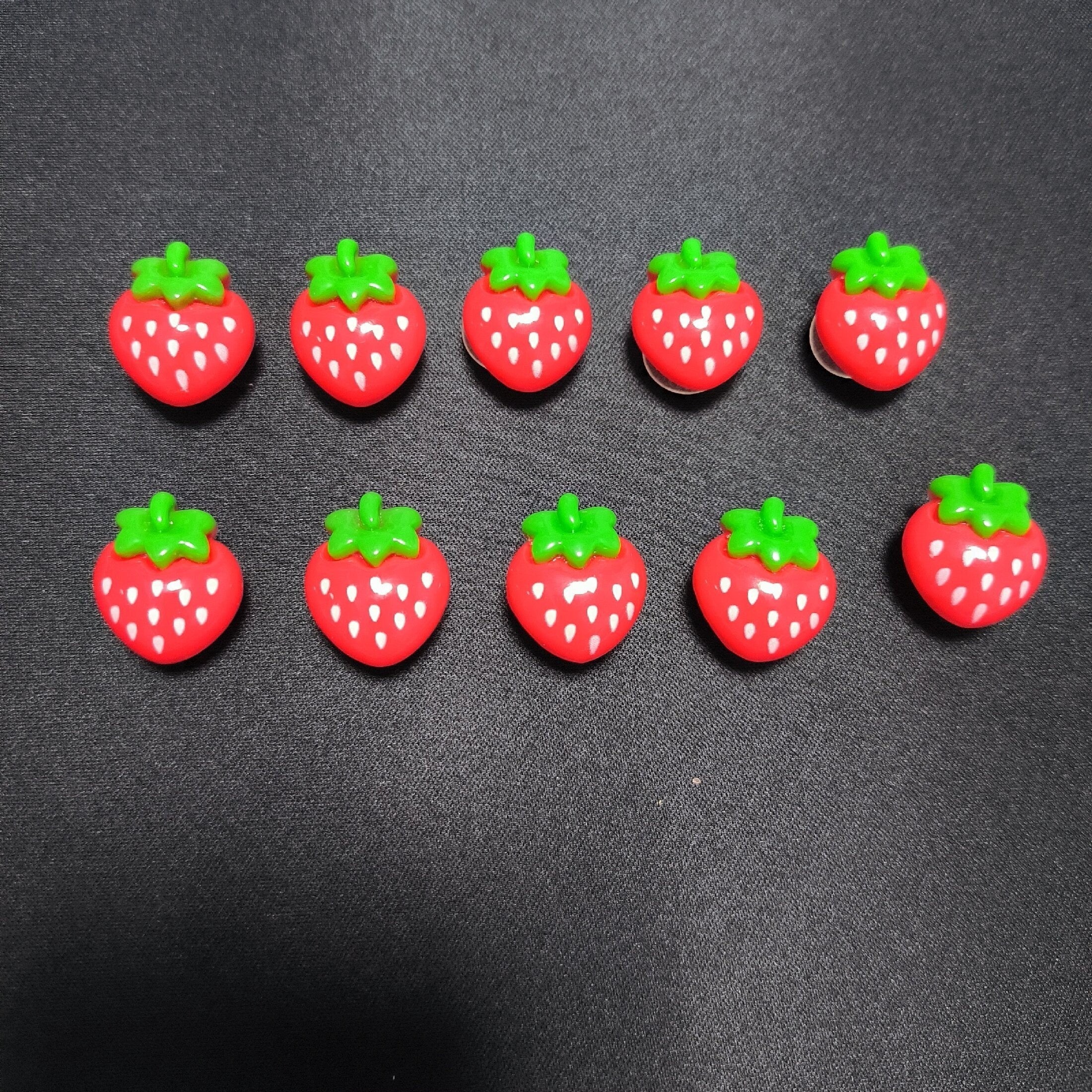 Kids Girl Silicone Strawberry Shoe Charms for Clogs and Garden Decor