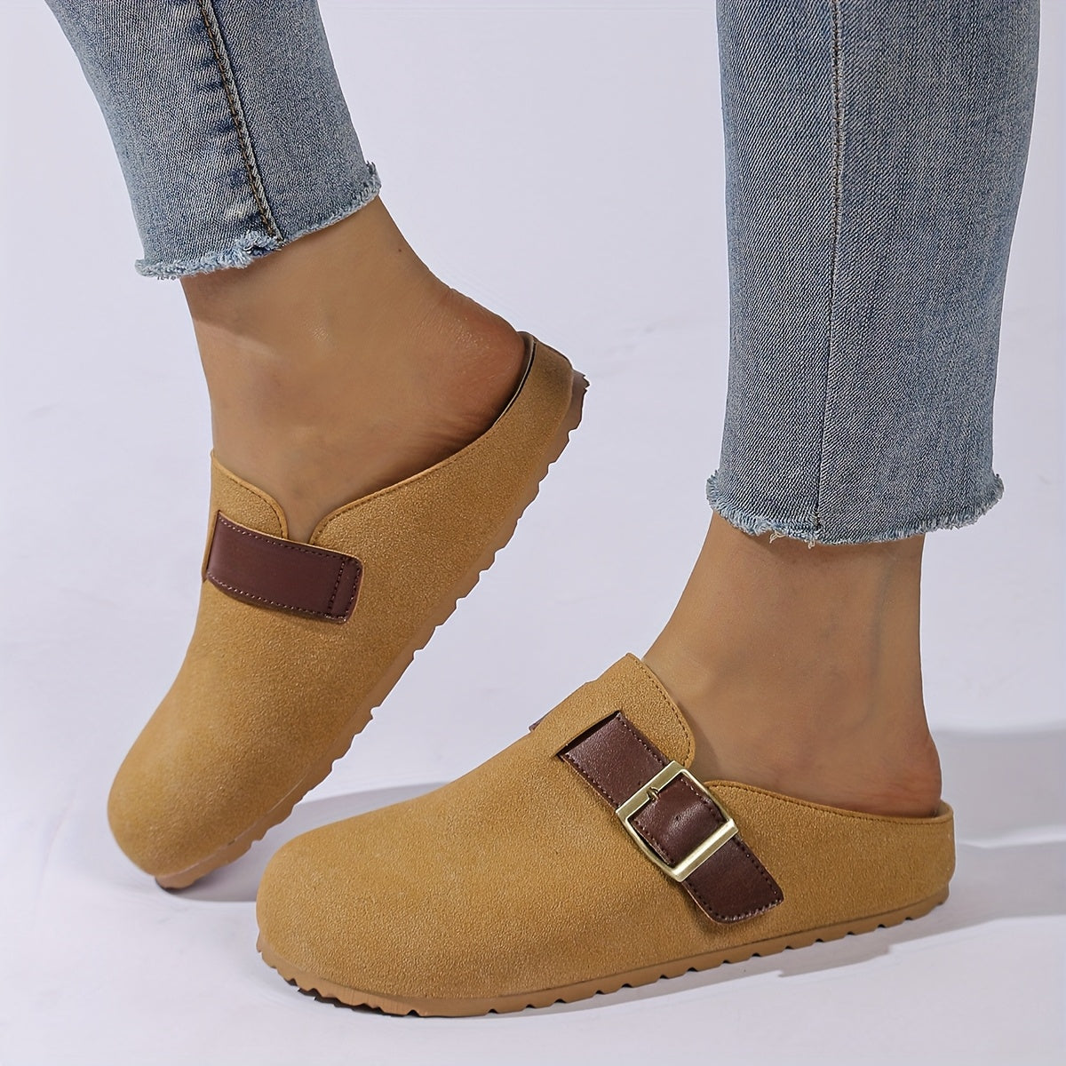 Women's Floral Fairy Style Mules Soft Sole Slip-On Casual Shoes