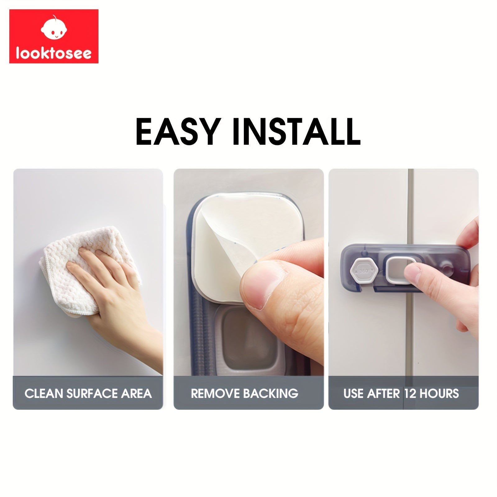 Child Safety Locks 2 Pack for Baby Protection from Fire and Dangers