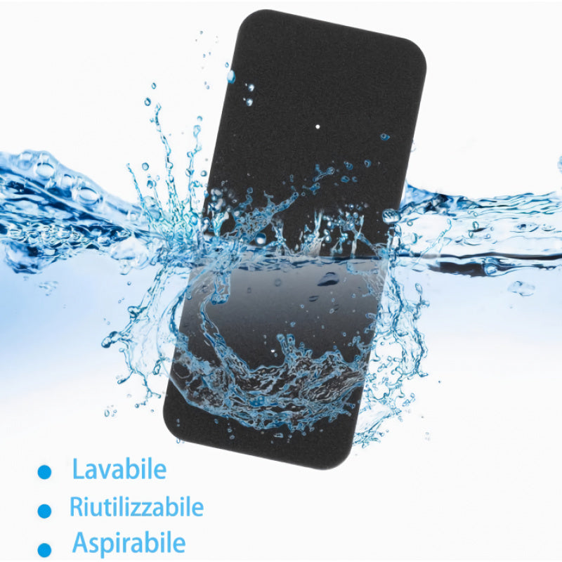 2/4/6 dona Hoover Candy 40006731 uchun quruq filtrlar, Energiya samaradorligi sinfi G, 275 X 125 X 10Mm kondensatsiya va issiqlik nasosli quruq mashinalar uchun g'ovak filtrlar - qora polyester tolali filtrlar bilan