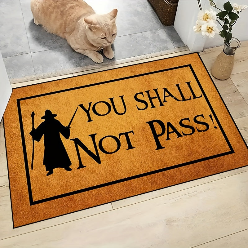 Non-Slip Silhouette Doormat Polyester Indoor Outdoor Entryway Bedroom Hallway Sizes 15x23 19x31 23x35