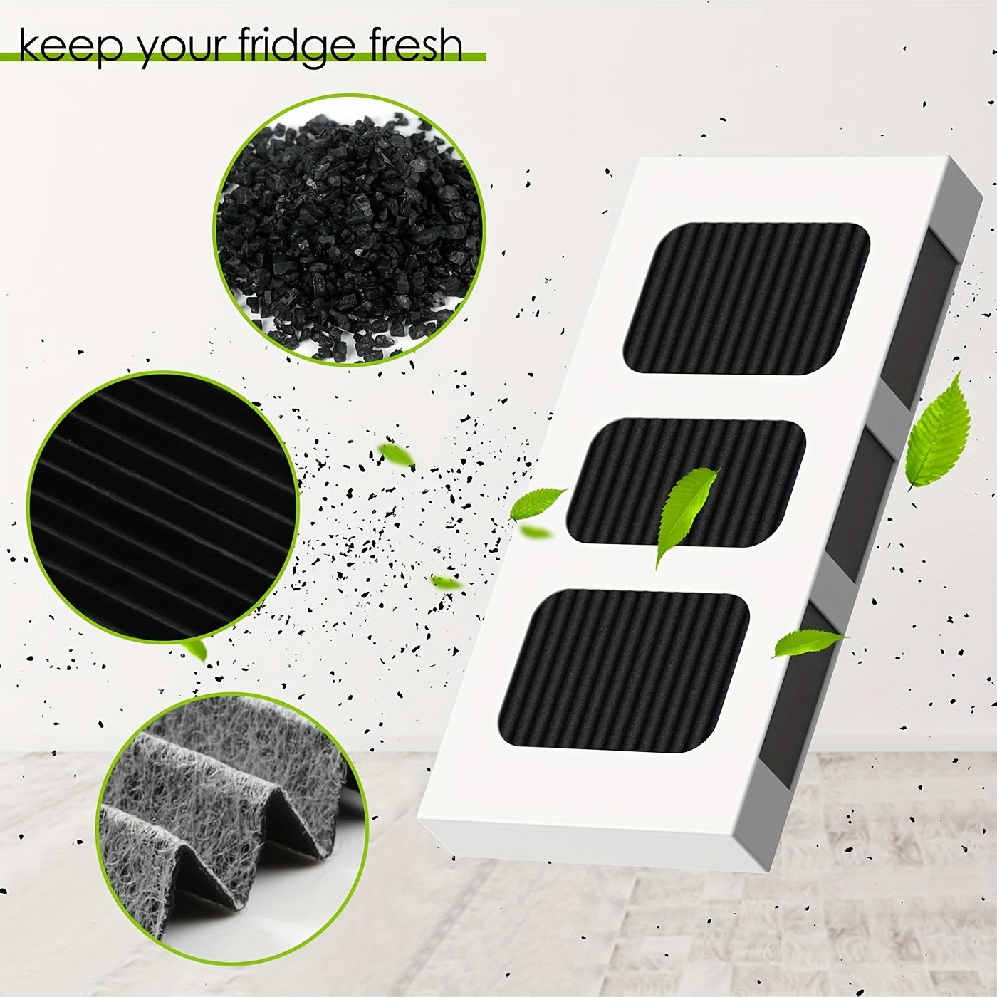 6-Pack Refrigerator Air Filter Replacement for Frigidaire and Electrolux Ultra II