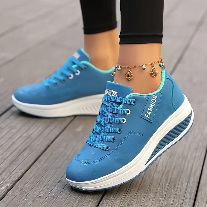 Women's Sneakers Synthetic Mesh Breathable Casual Low-Top Brown White Yellow