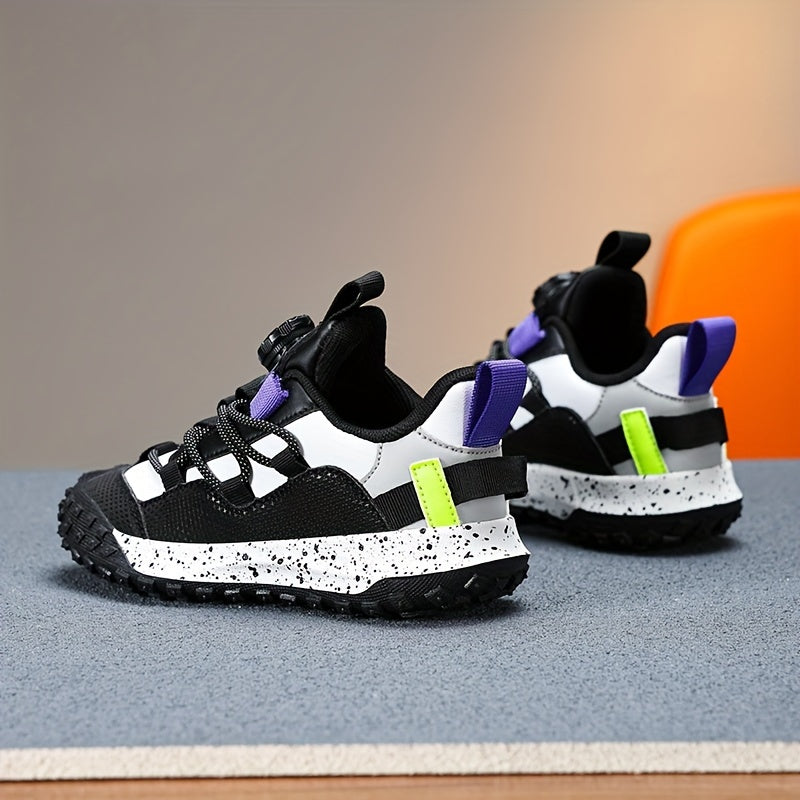 Детские повседневные спортивные кроссовки для мальчиков и девочек, осень-зима, низкий топ, подошва из ТПР