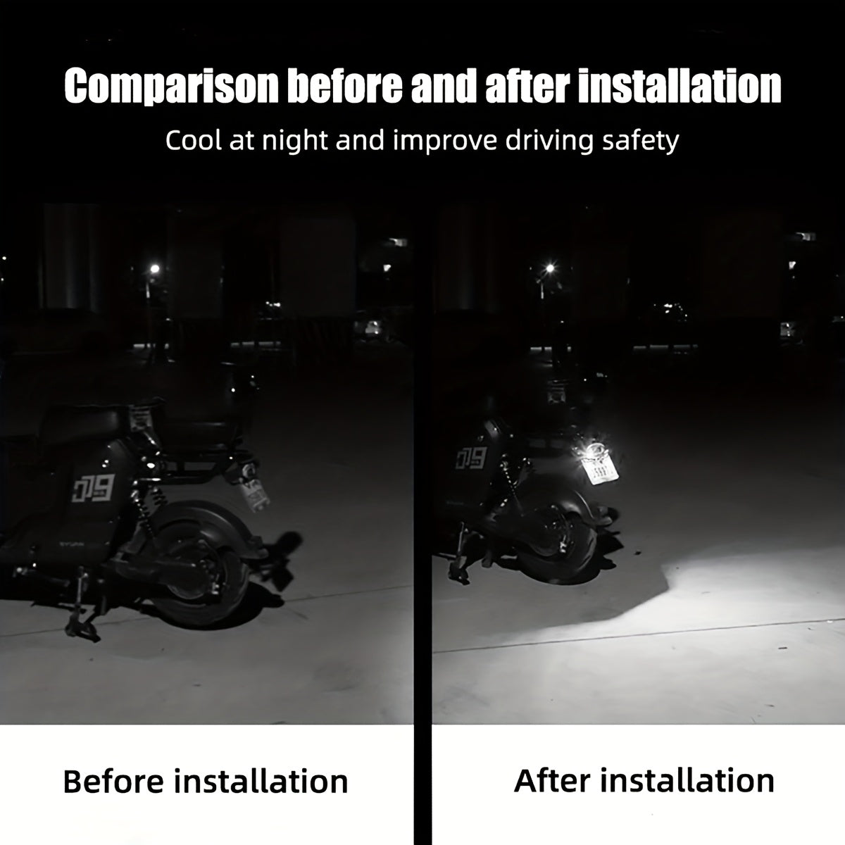 2pcs LED Demon Eye Lights Triangle Angel Eye Car Motorcycle Neon Bright Safety Driving