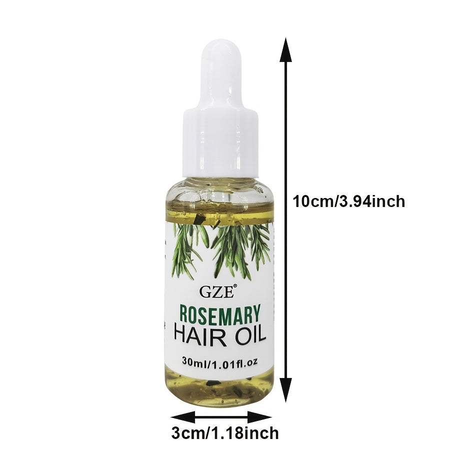 Rosemary Hair and Scalp Oil Moisturizes Strengthens All Hair Types Set of Two