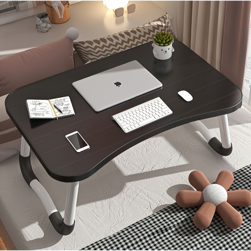 Folding Laptop Table with Adjustable Height Portable Bed Tray Multi-Use Desk