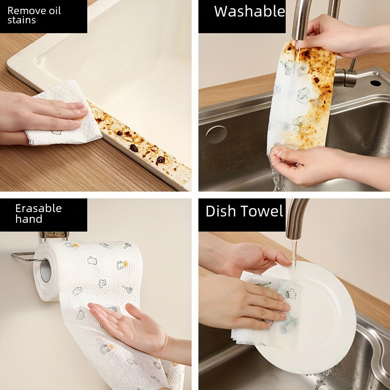 Paños de cocina desechables de tela no tejida con temática de dibujos animados