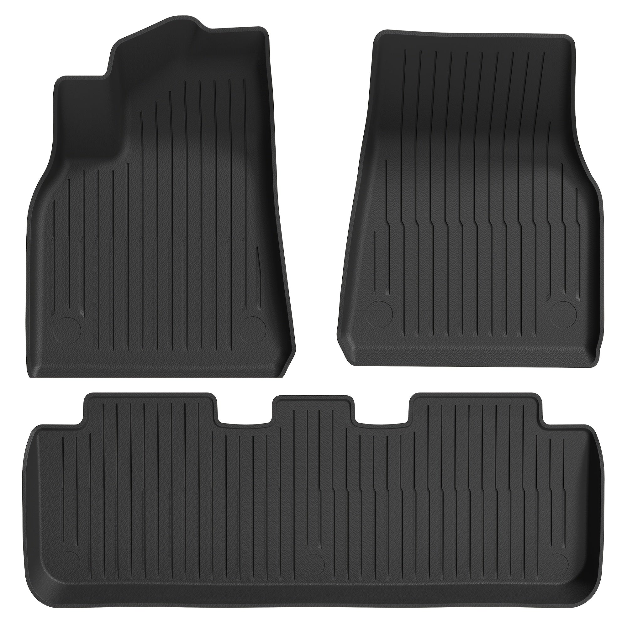All-Weather TPE Floor Mats Set for Tesla Model Y 2020-2024 with Cargo and Trunk Mat