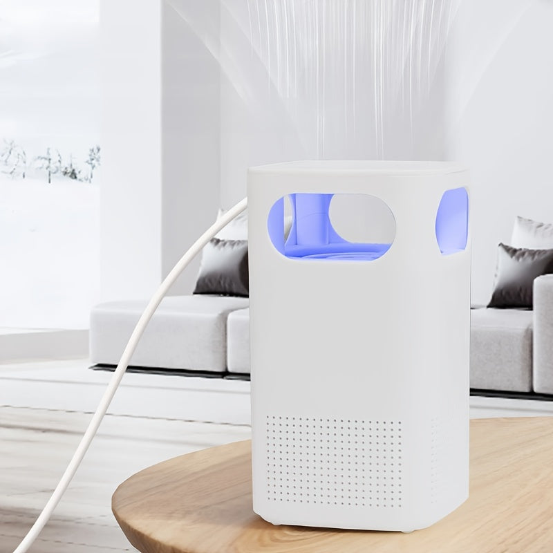 Компактный белый USB-очиститель воздуха для комнаты, автомобиля, общежития с передовой фильтрацией