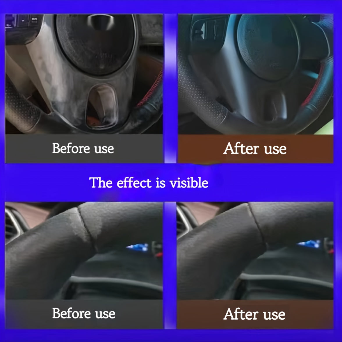 Автомобильный крем для восстановления рулевого управления, кожа, пластик, покрытие для обновления, черный глянец