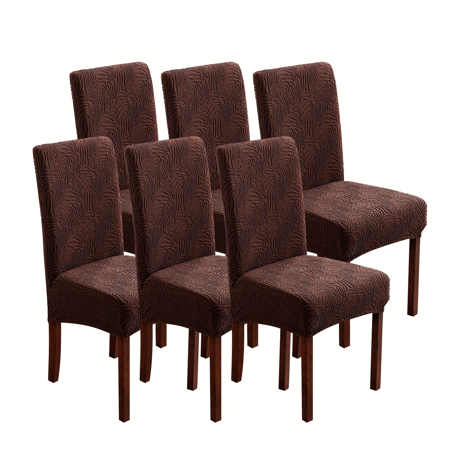 Funda para silla con estampado de leopardo, respaldo medio, ajustable, para todas las estaciones, protección para comedor