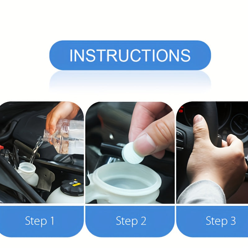 Car Windshield Washer Fluid Effervescent Tablet for Oil Removal All Seasons