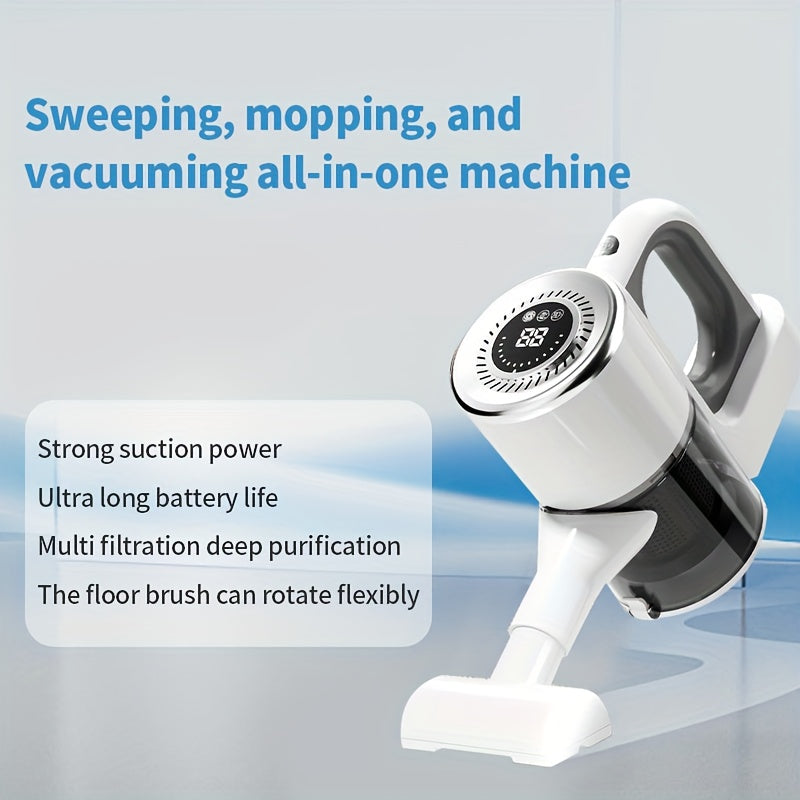 Wireless Handheld Vacuum Cleaner 5KPa Suction 60dB Rechargeable for Pet Hair Carpet Bedding
