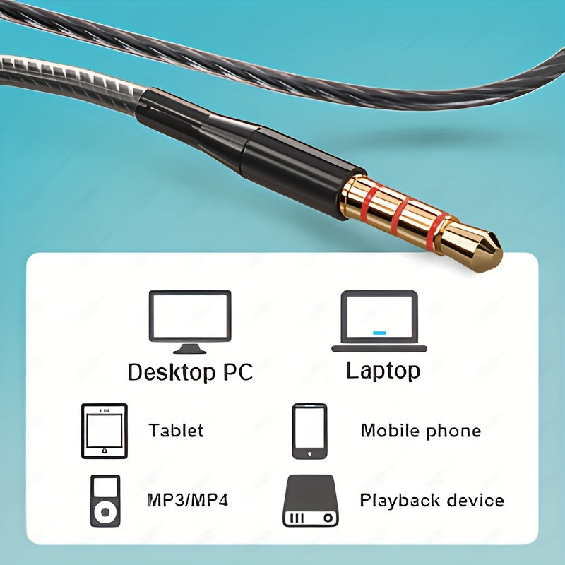 6-Pack Wired In-Ear Headphones with Microphone Noise Reduction Tangle-Free Stereo Sound