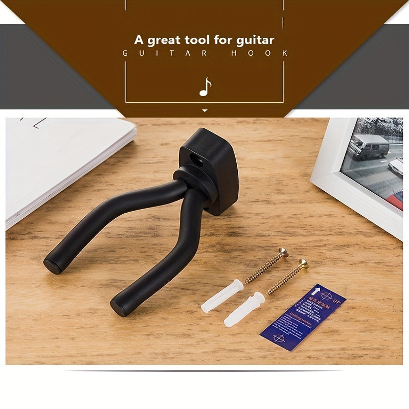 Soporte universal de pared para guitarra con gancho suave ajustable para guitarras, ukeleles, bajos y erhu