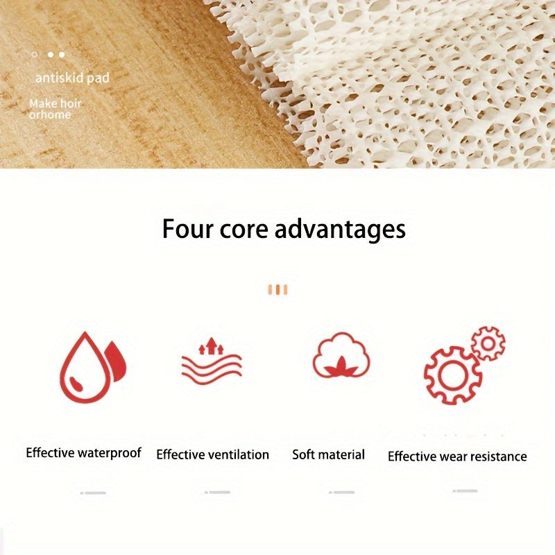 Reversible Silicone PVC Non-Slip Mesh Mat for Bed Sheets Sofa Carpets and Floors