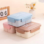 Square Leak-Proof Lunch Box Food-Grade Plastic Microwave Safe for Kids and Adults