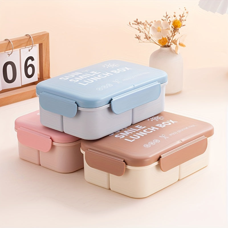 Square Leak-Proof Lunch Box Food-Grade Plastic Microwave Safe for Kids and Adults