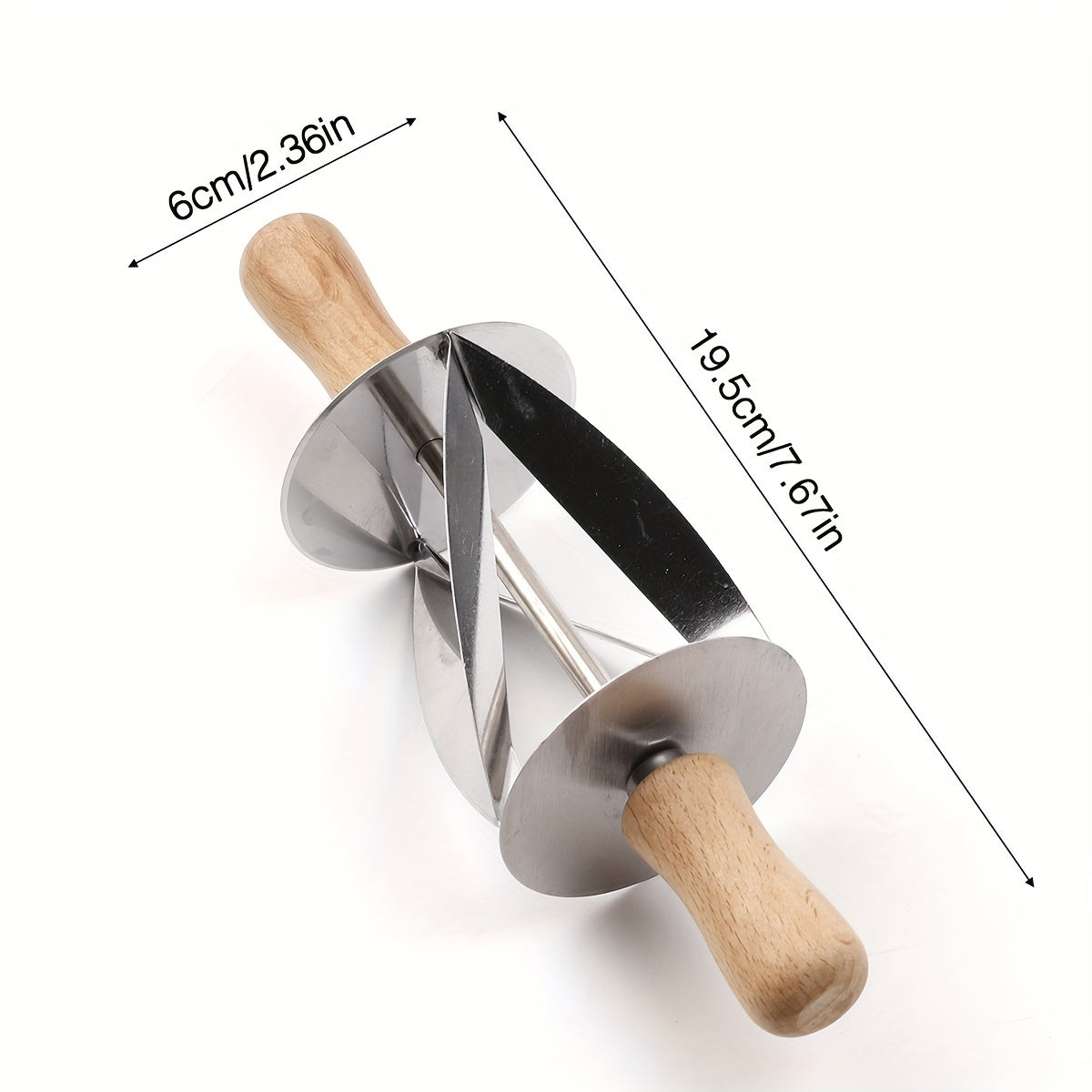 Stainless Steel Croissant Cutter for Pastry Dough Rolling Knife Kitchen Tool